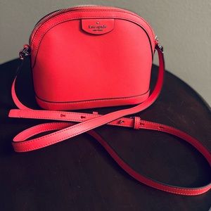 Kate Spade ♠️ Leather Crossbody-Coral Color